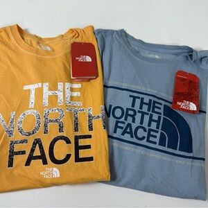 The North Face Standard Fit T-Shirt Bundle of 2 New NWT Graphic Tees 100% Cotton